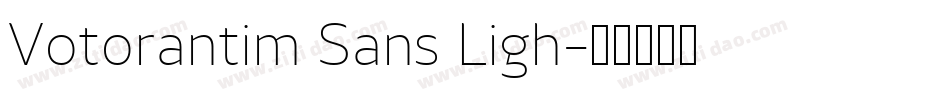Votorantim Sans Ligh字体转换
